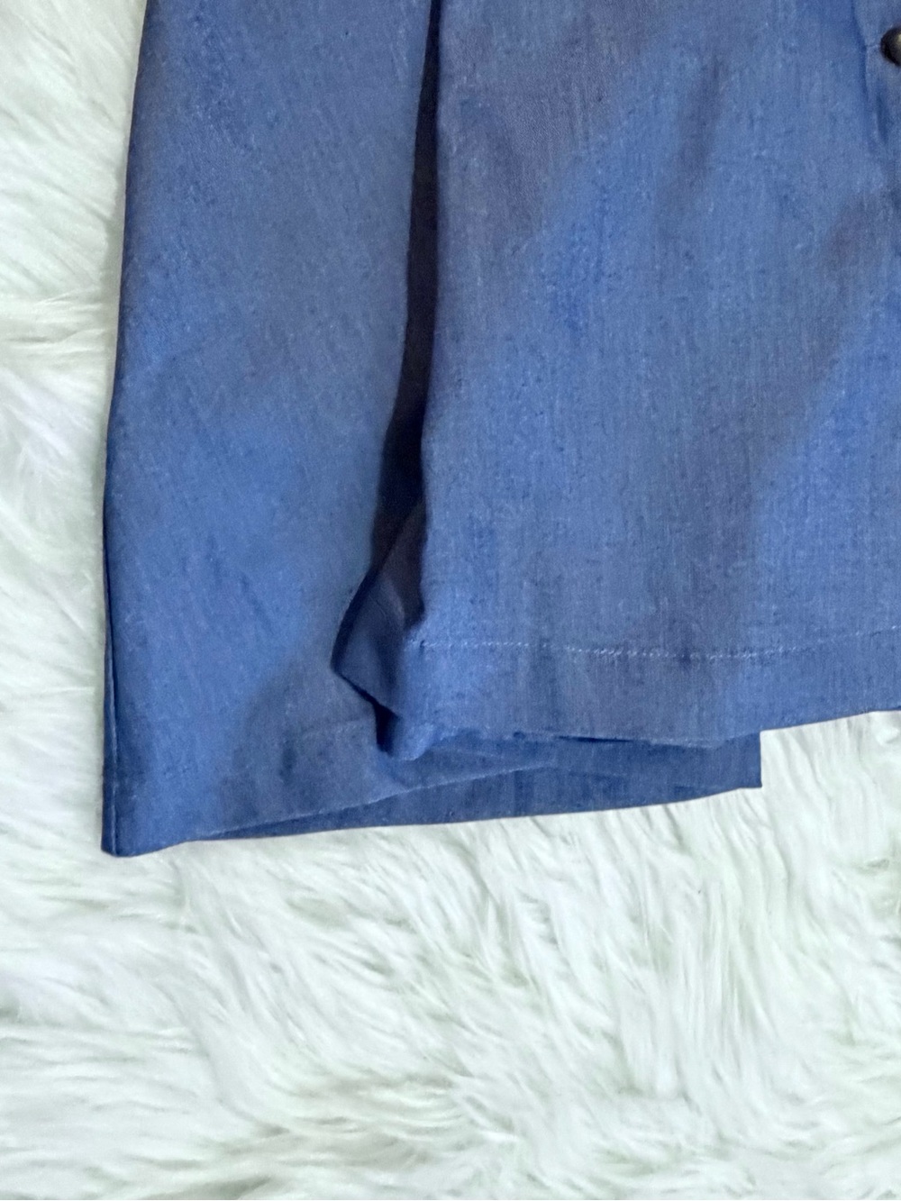 RIHOAS Blue Chambray Lapel Button Front Midi Dress Size S NWT - Picture 4 of 14